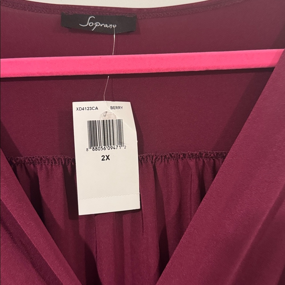 “Berry Merry Flirty” Plus Dress.... - Picture 6 of 8